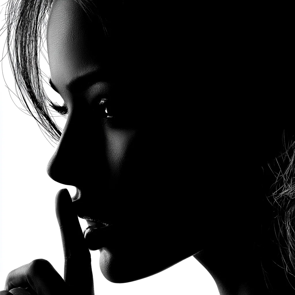 Silhouette of a woman's profile — elegant, minimal, representing the feminine face at the heart of Lucy Kant's work on Ozempic facial preservation